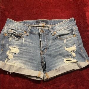 Aeropostale Light Blue Distressed Jean Shorts